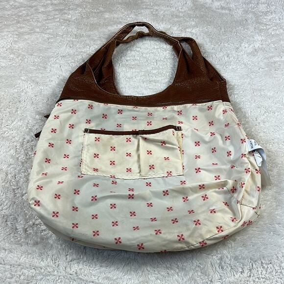 Roxy oversized large brown leather hobo tote bag purse - Picture 8 of 12